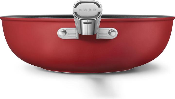 Actual product image Smeg CKFW3001RDM Wok Ø 30cm, red (30 cm, Wok, Aluminium, Stainless steel)