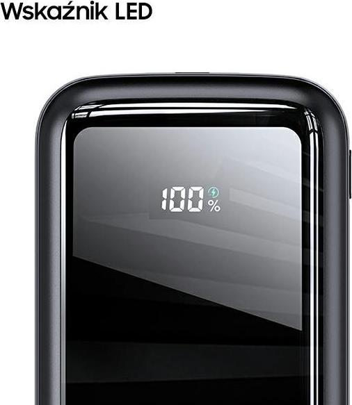 Actual product image Usams Powerbank PB58 20000 mAh Black (20000 mAh, 22.50 W, 22.50 Wh)