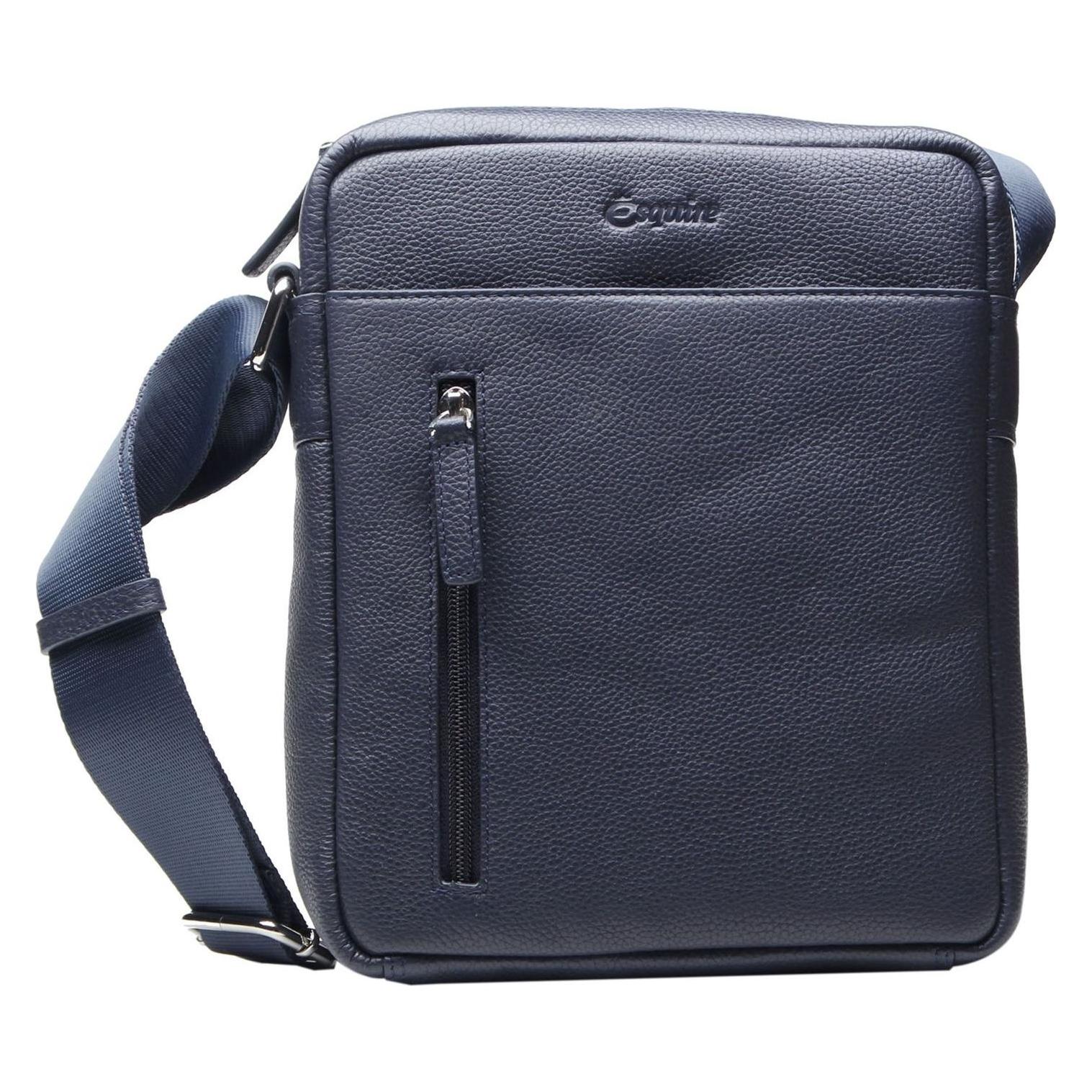 Esquire, Unisex, Handtasche, Oxford Crossbody Bag, Blau