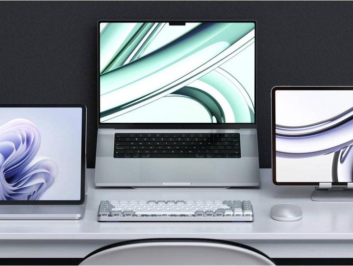 Actual product image Satechi SM1 Slim Mechanical Back Backlit BT Keyboard German light (DE, Wireless, Cable)