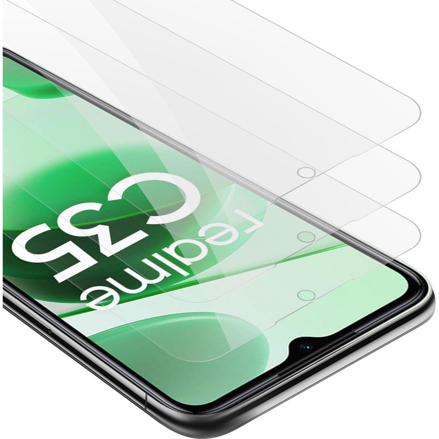 Cadorabo 3x Tempered Displayschutzglas für Realme C35 / Narzo 50A PRIME (3 Stück, Realme Narzo 50A Prime, Realme C35), S...
