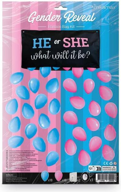 Produktbild Mikamax Gender Reveal Balloon Set