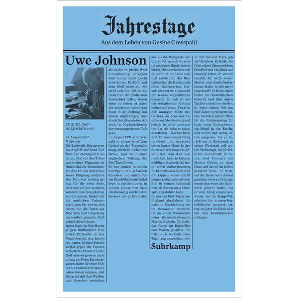 Thumbnail - Jahrestage 1, Belletristik von Uwe Johnson