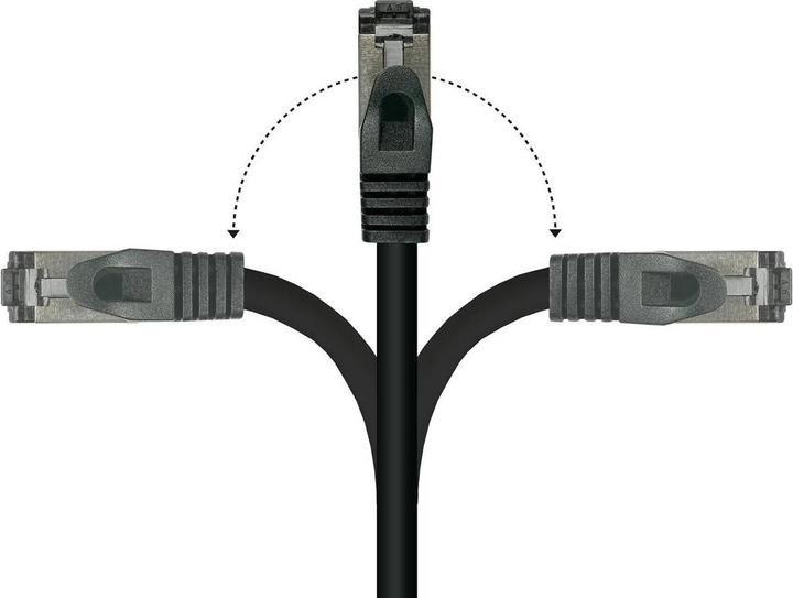 Immagine prodotto Good Connections Alcasa 8060-HP010S Cavo di rete 1 m Cat6a S/FTP (S-STP) Nero (S/FTP, CAT6a, 1 m)