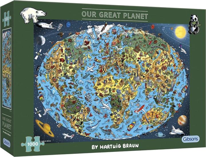 Actual product image Gibsons Puzzle Unser wunderbarer Planet 1000 Teile (1000 pieces)