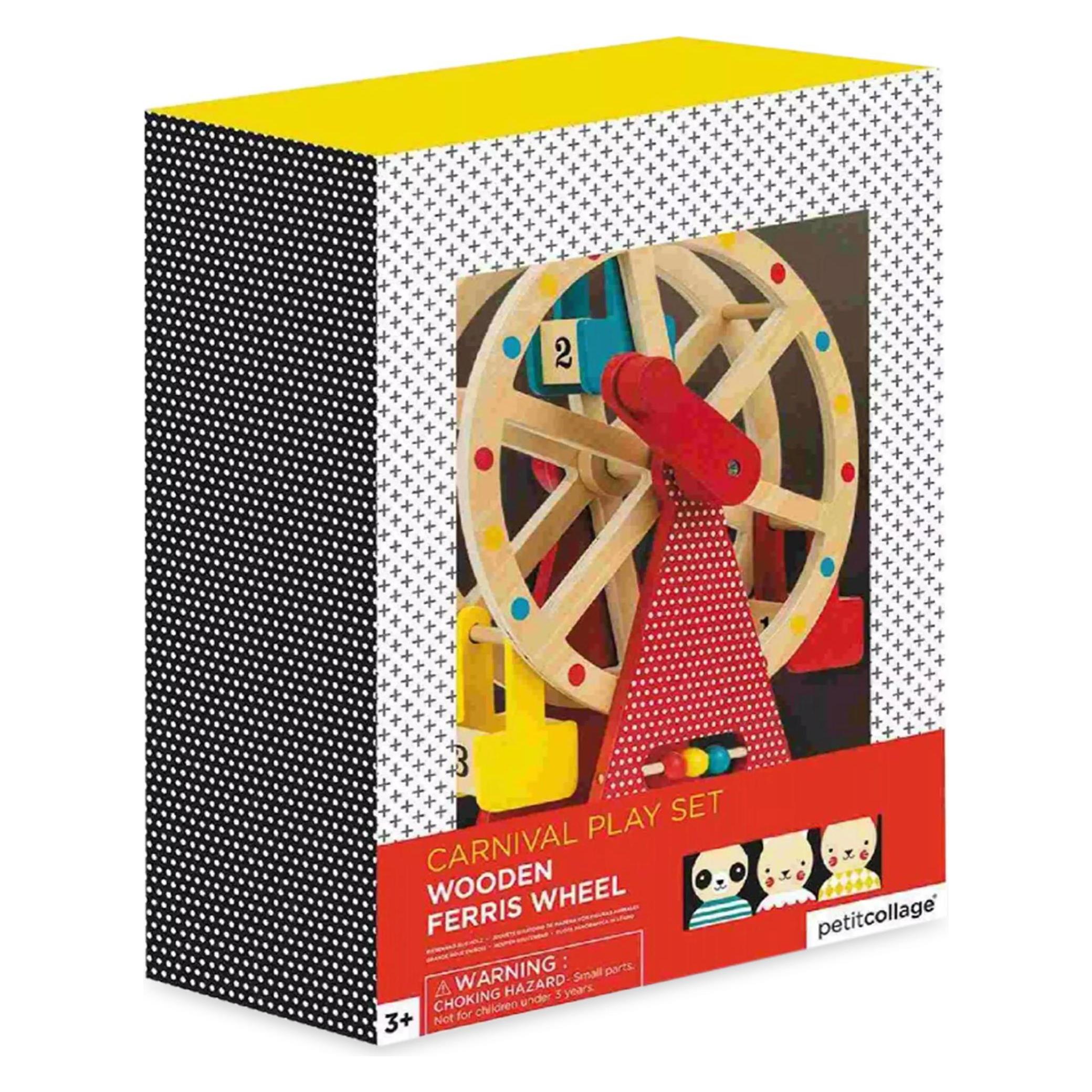 Petitcollage Gioco di apprendimento ruota panoramica in legno (Inglese, 3 - 6 anni)