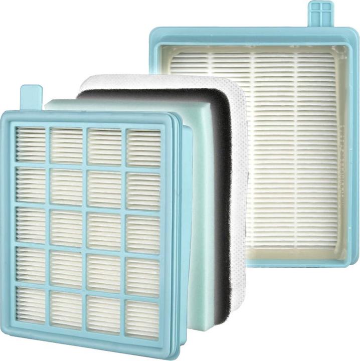 Produktbild Europart Filterset wie Philips 432200493801 Abluftfilterkassette + 2 Filtermatten für Staubsauger