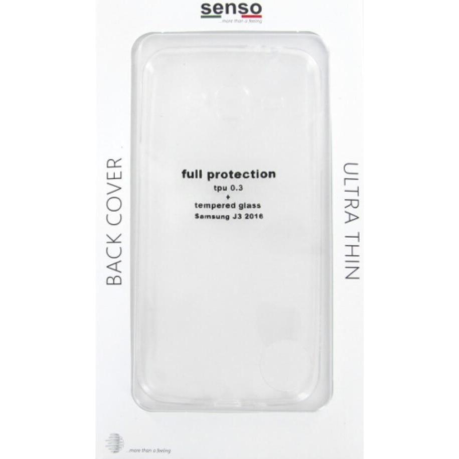 Thumbnail - Senso Bumper Case für Samsung Galaxy J3 2016 (Samsung Galaxy J3 (2016)), Smartphone Hülle, Transparent