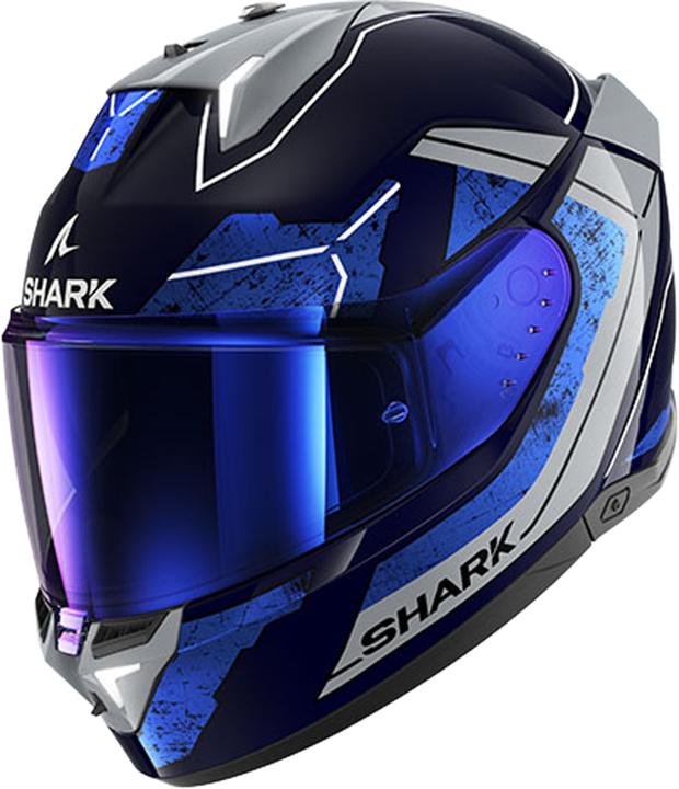Blau-grau metallic