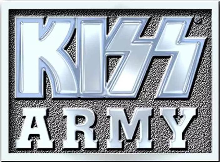 Actual product image KISS Army Block Badge