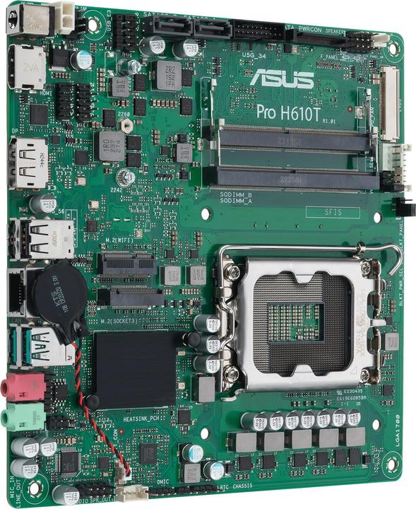 Actual product image ASUS PRO H610T (LGA 1700, Intel H610, Mini-ITX)