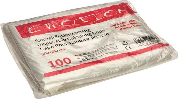 Produktbild Efalock Einmal-Frisierumhang transparent, glatt 100 x 150 cm