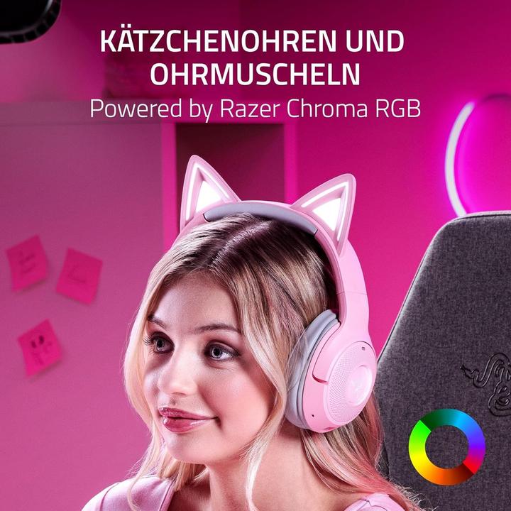Productafbeelding Razer Kraken Kitty V2 BT - Kwarts (Draadloze)