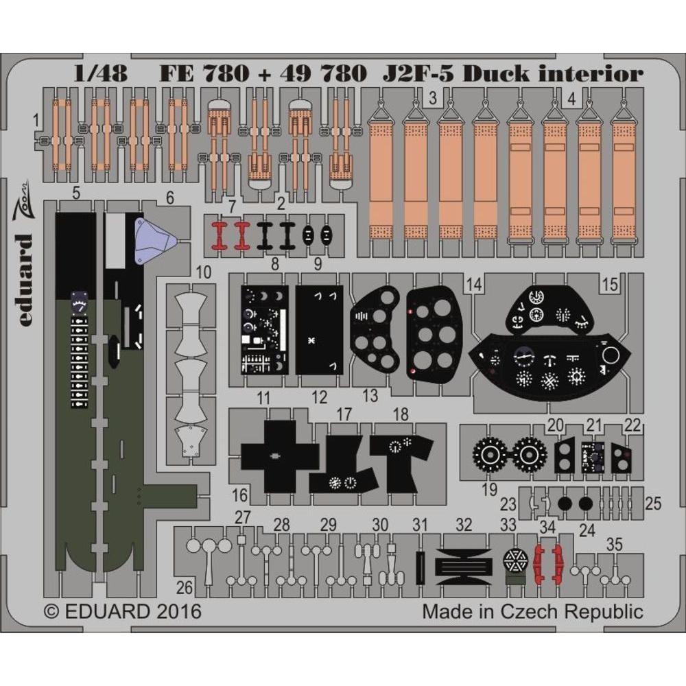 Eduard J2F-5 Duck interior for Merit