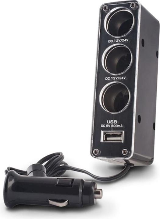 Produktbild Forever socket splitter 3in1 with USB cable CSS-03