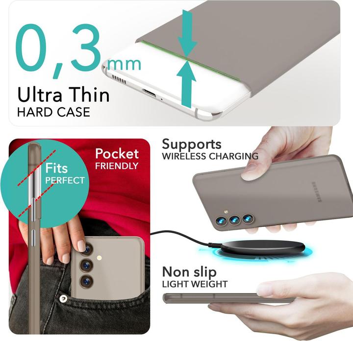 Image du produit Nalia Étui rigide mat extrêmement fin de 0,3 mm d'épaisseur (Samsung Galaxy S24)
