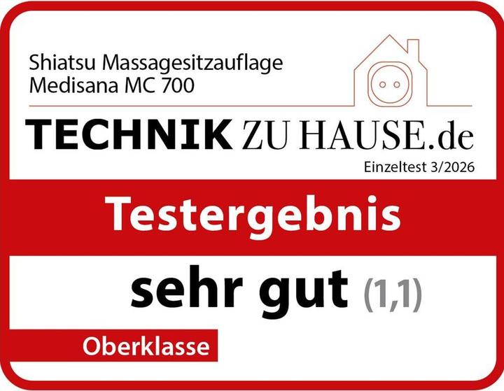 Actual product image Medisana MC 700 Massagematte Schwarz