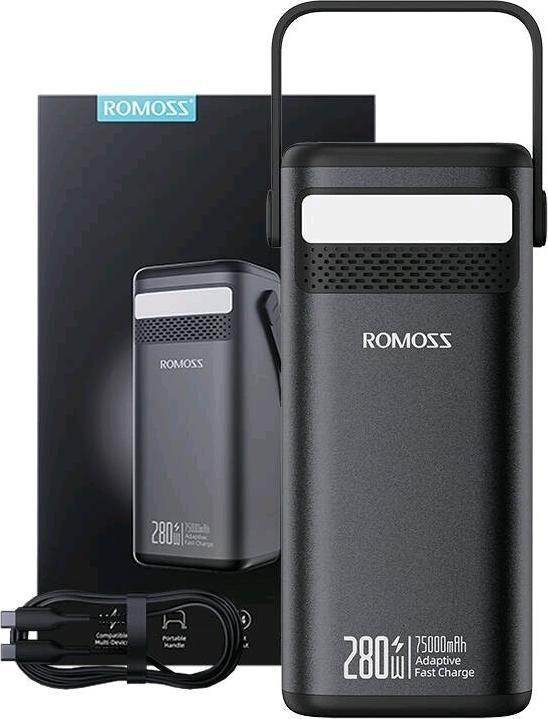 Immagine prodotto Romoss Powerbank PMT75-DC 75000mAh 280W (black) (75000 mAh, 280 W, 277.50 Wh)