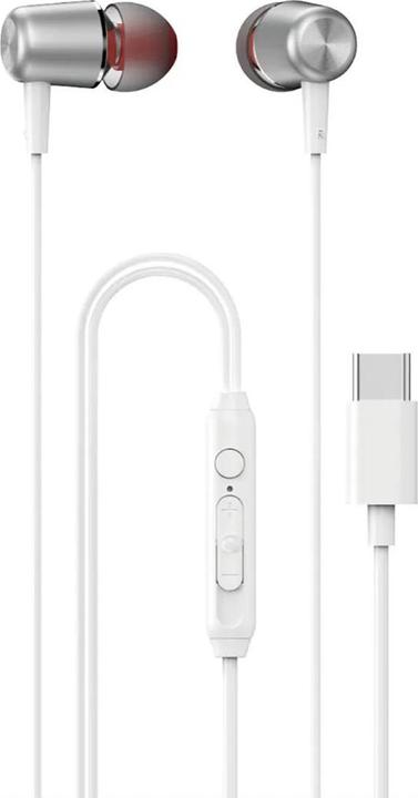 Dudao X1PROT Ecouteurs intra-auriculaires filaires USB-C 1.2 m - blanc (Filaire)