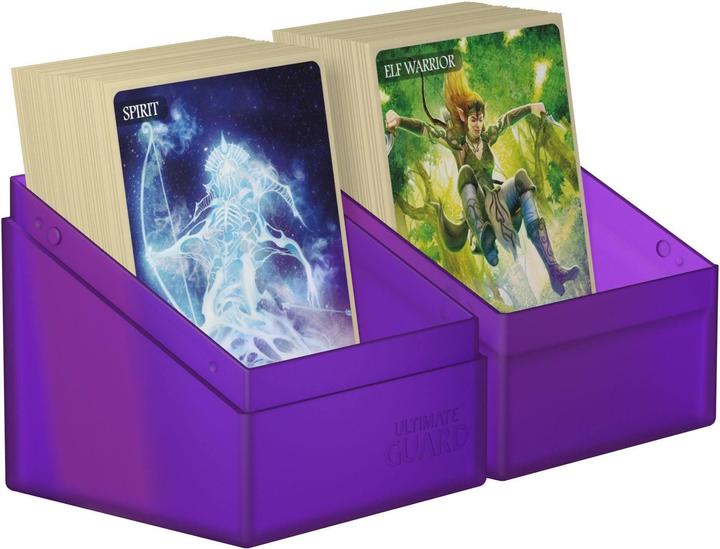 Actual product image Ultimate Guard Card Box Boulder Deck Case Standard Size 100+ Amethyst