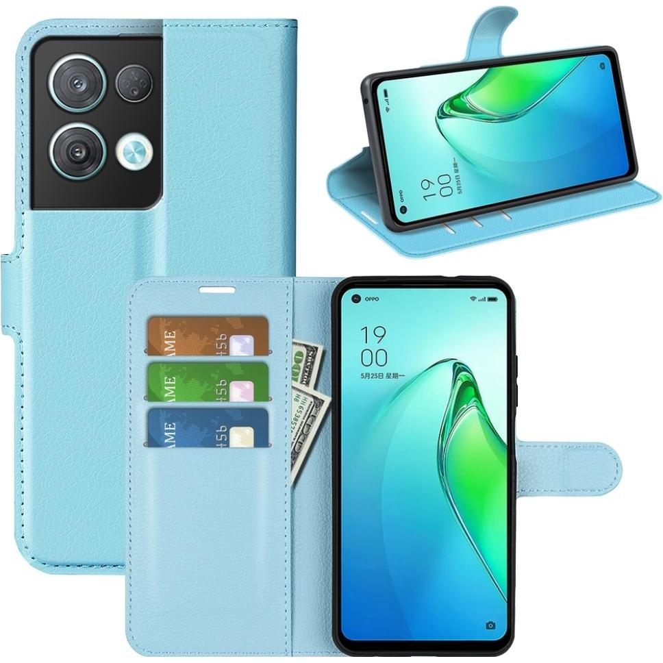 Screenguard Oppo Reno8 Pro 5G Leather Guard Lederhülle (Oppo Reno 8 Pro 5G), Smartphone Hülle, Blau