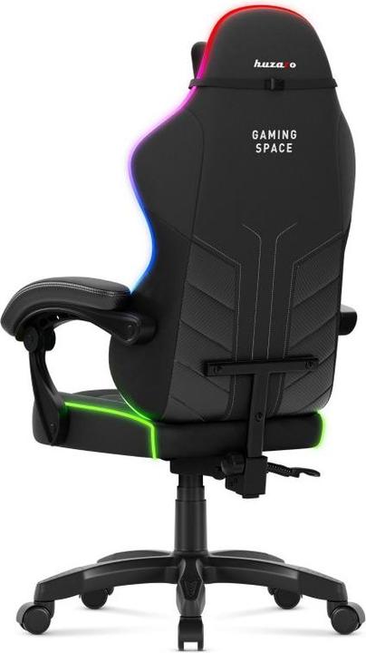 Produktbild Huzaro Force 2.7 RGB Schwarzer Velours-Gaming-Stuhl