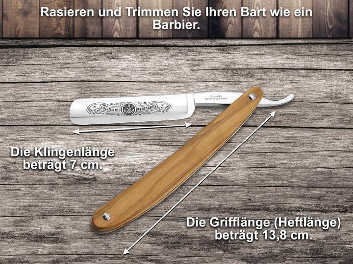Actual product image InstrumenteNrw Premium Rasiermesser-Set mit Leder-Streichriemen