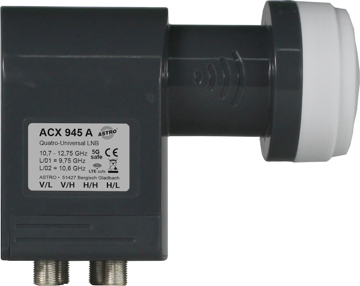 Actual product image Astro Feeding system (Quattro LNB, 40mm)