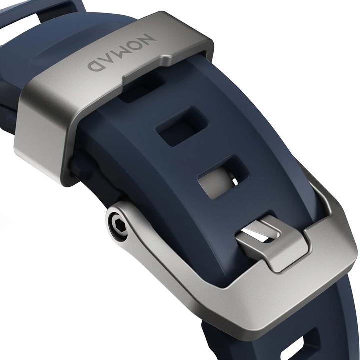 Actual product image Nomad Rocky Point Band 42/44/45/49mm Atlantic (Leather, Plastic, Titanium, Tyres)