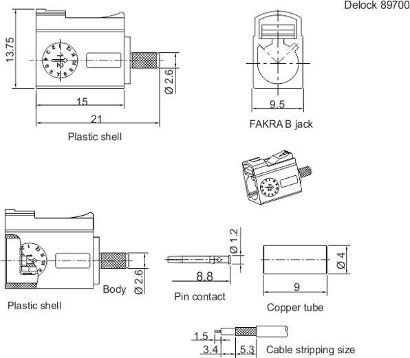 Produktbild Delock 89700 Koaxialstecker (Stecker und Verbinder)