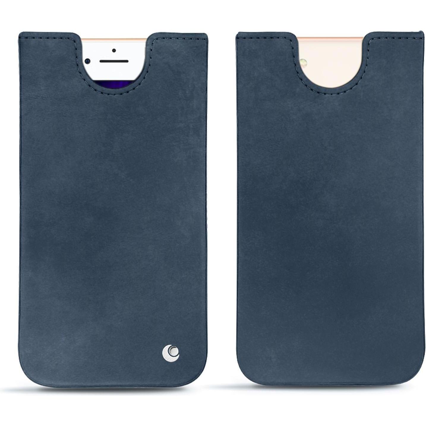 Noreve Lederschutzhülle (Apple iPhone 8), Smartphone Hülle, Blau