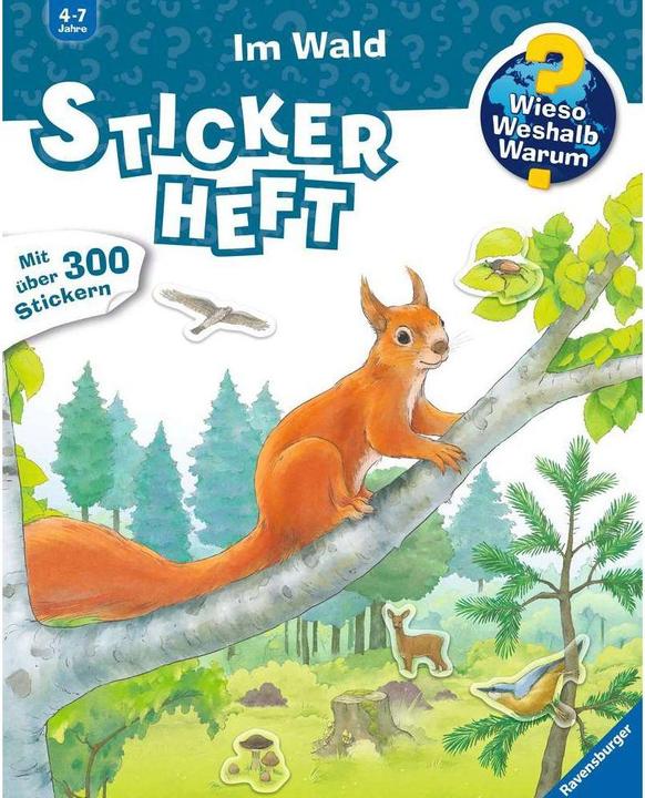 Ravensburger Why? Why? Why? Sticker book: In the forest