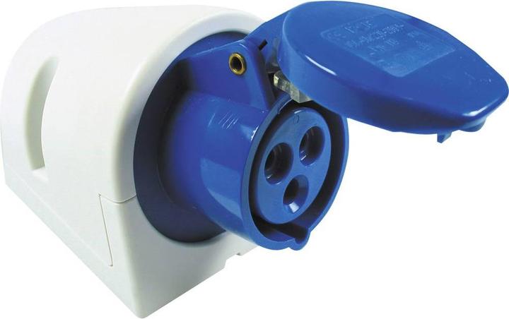 Actual product image REV CEEWallplug. 3pin surface mount 16A IP44