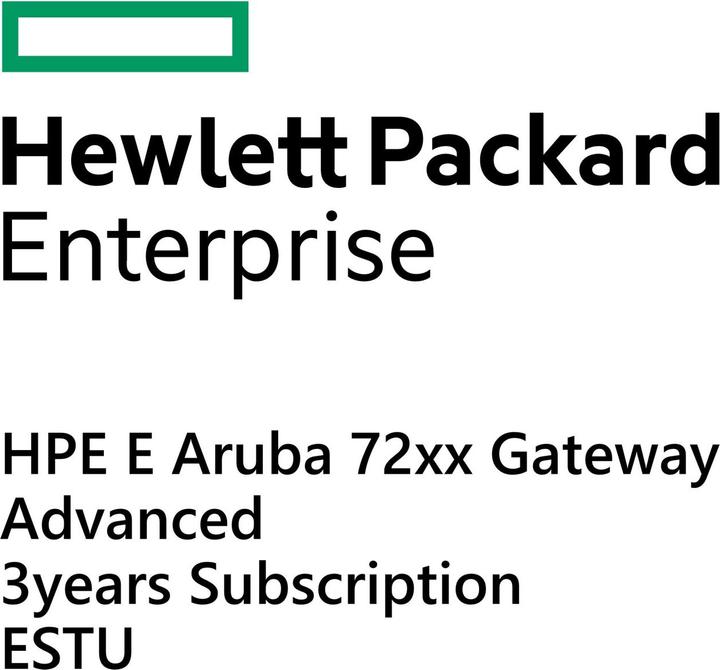 Produktbild HPE E Aruba 72xx Gateway, Advanced, 3yr Subscription, E-STU (1 Gerät, 36 Monate)