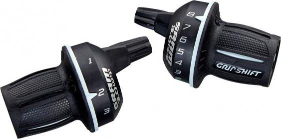 Actual product image Sram Paire de Commandes de Vitesses 3.0 MICRO 3x8V Grip Shift Poi