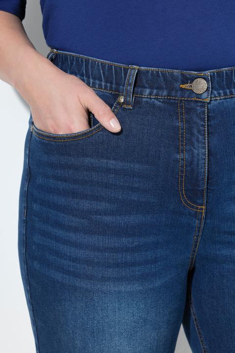 Immagine prodotto Ulla Popken Mom jeans in comodo tessuto elasticizzato con taglio a cinque tasche e cintura comoda (60)