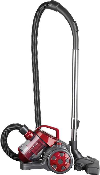 Actual product image CleanMaxx Cyclone vacuum cleaner red/grey