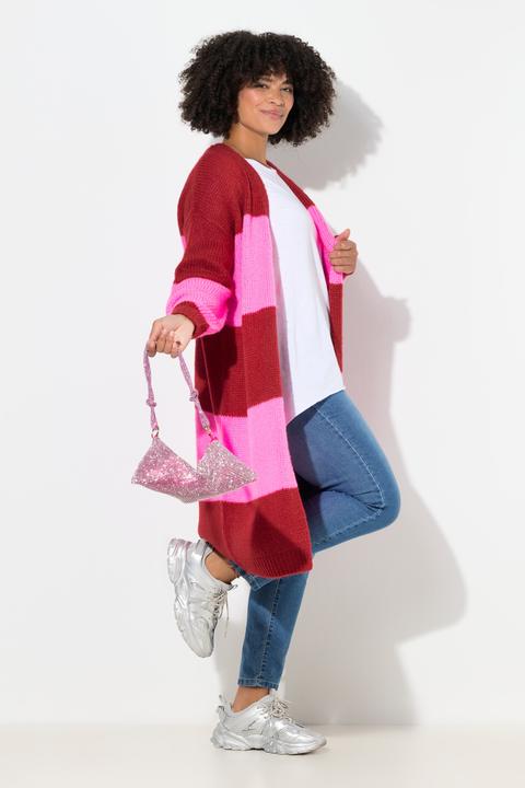 Produktbild Angel of Style Long-Strickjacke, Straight Fit, Blockstreifen (46, 48)