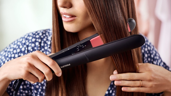Actual product image Philips Hair Straightener BHS376/00 Ceramic heating system, Number of temperature settings 6, Temperature ( (Straightening iron)