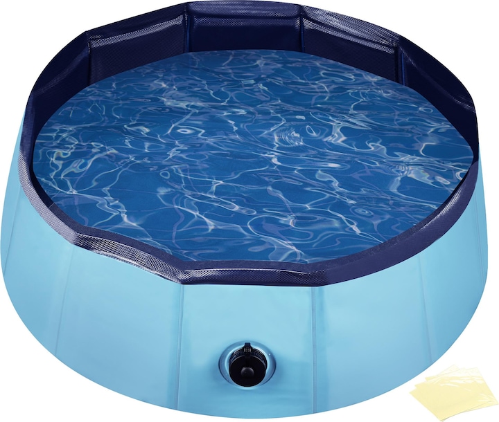 Wiltec Fudajo Hundepool 60x20cm Hundeschwimmbad Hundeplanschbecken Hundebadewanne (Hundepool)