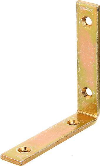 Image du produit GAH Equerre de poutre L100x100 mmmm Largeur 20 mm étroite Acier brut galvanisé passivé à couche épaisse (Angle de rayonnement, 1 pcs)