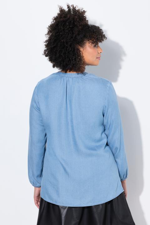 Produktbild Miamoda Bluse, A-Linie, Lyocell, Langarm (48)