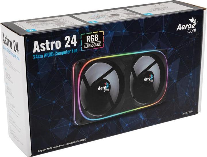 Actual product image AeroCool Astro 24 computer case fan (120 mm, 1x)