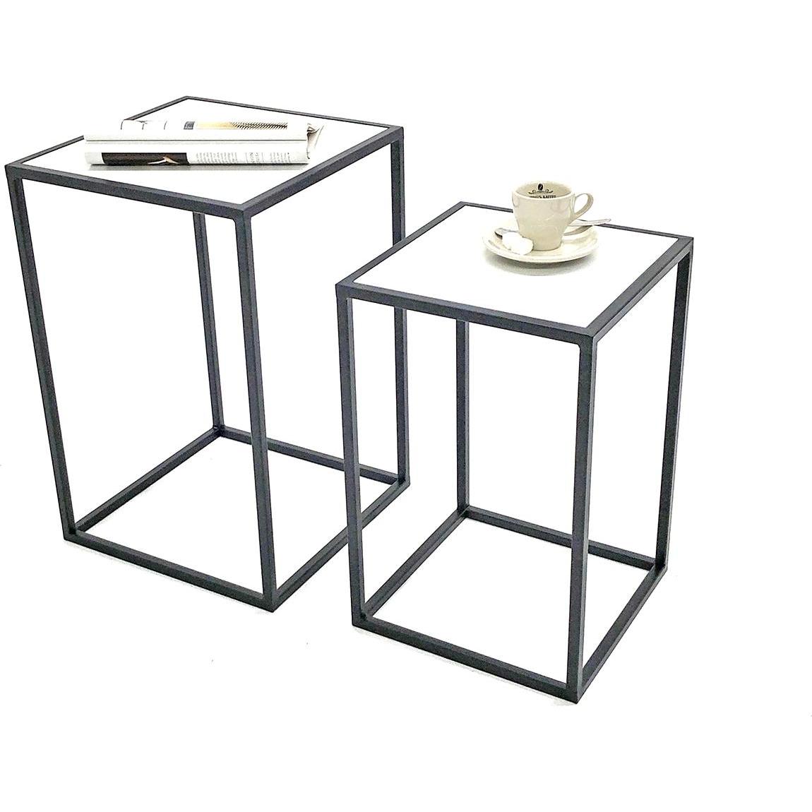 HAKU Möbel, Couchtisch + Beistelltisch, Beistelltisch 2er Set