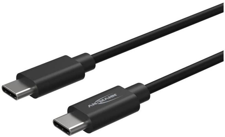 Image du produit Ansmann Câble USB C->C S/S 120cm noir S/S 120cm (1.20 m, USB 3.0, USB 3.1, 60 W)