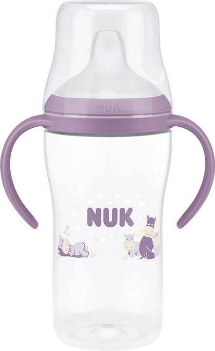 NUK Perfect Match Hippo Practice Bottle with Temperature Control (260 ml)