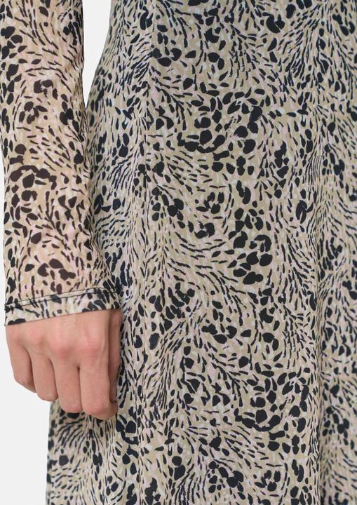 Produktbild Comma Kleid Hochgeschlossenes Midi-Kleid aus Mesh (42)