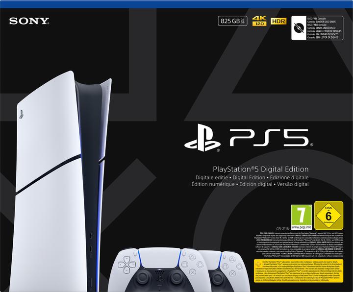 Actual product image Sony PS5 Konsole SLIM Digital E-Chassis + 2.DS5