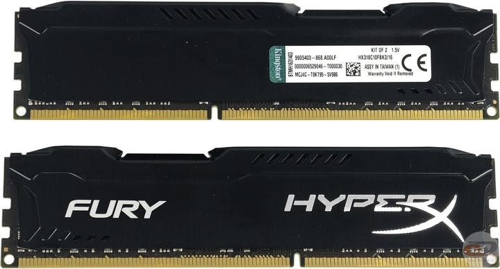 HyperX Fury (2 x 8GB, 1866 MHz, DDR3-RAM, DIMM)