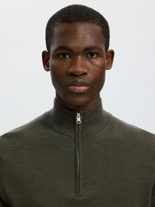 Produktbild Selected Slhtray Ls Knit Merino Half Zip Noos (S)